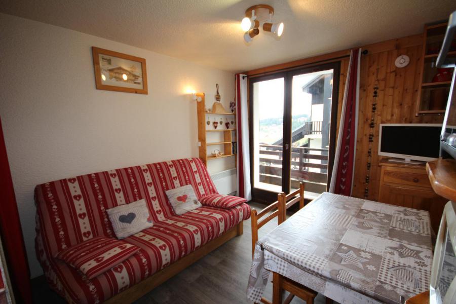 Ski verhuur Studio cabine 4 personen (21) - Résidence Isabella F - Les Saisies - Woonkamer