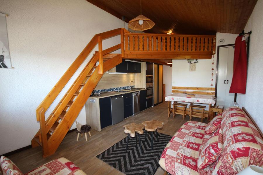 Ski verhuur Studio mezzanine 5 personen (12) - Résidence l'Isba - Les Saisies - Woonkamer