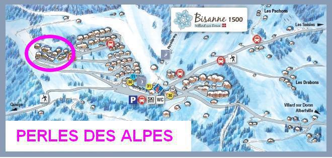 Alquiler al esquí Résidence la Perle des Alpes G - Les Saisies - Plano