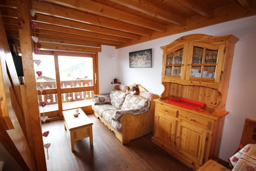 Ski verhuur Appartement 3 kamers mezzanine 8 personen (020) - Résidence le Byblos - Les Saisies - Woonkamer