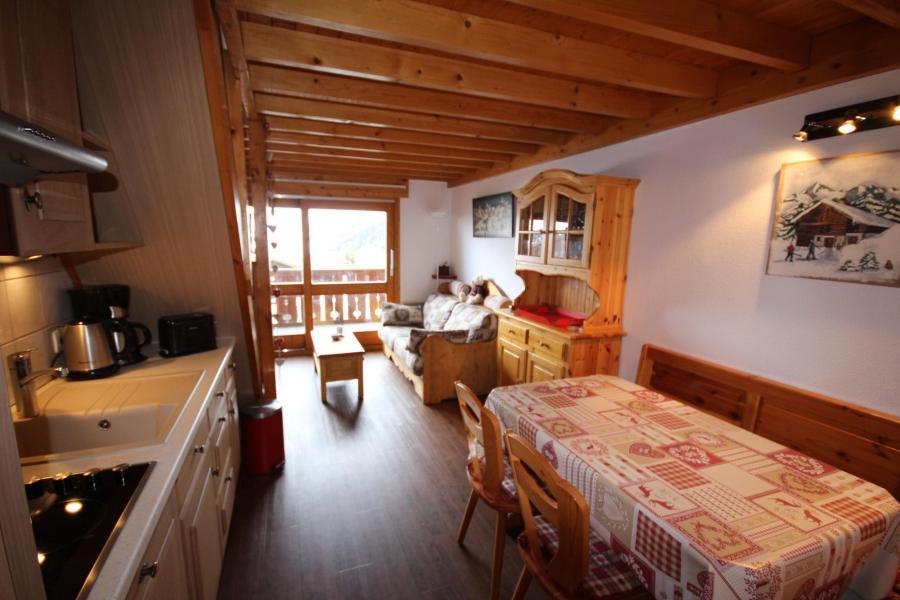 Ski verhuur Appartement 3 kamers mezzanine 8 personen (20) - Résidence le Byblos - Les Saisies - Woonkamer