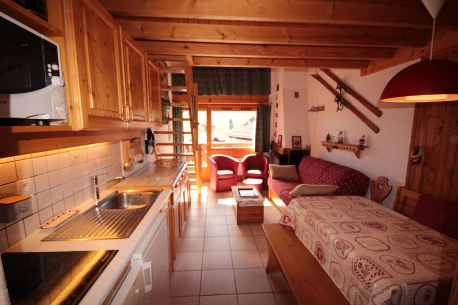 Ski verhuur Appartement 4 kamers 8 personen (06) - Résidence le Byblos - Les Saisies - Woonkamer