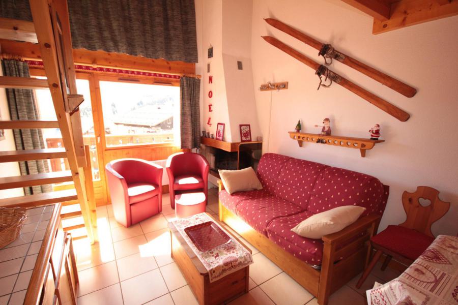 Ski verhuur Appartement 4 kamers 8 personen (06) - Résidence le Byblos - Les Saisies - Woonkamer