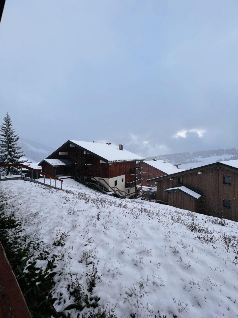 Vacances en montagne Studio cabine 4 personnes (4) - Résidence le Glacier B - Les Saisies - Extérieur hiver