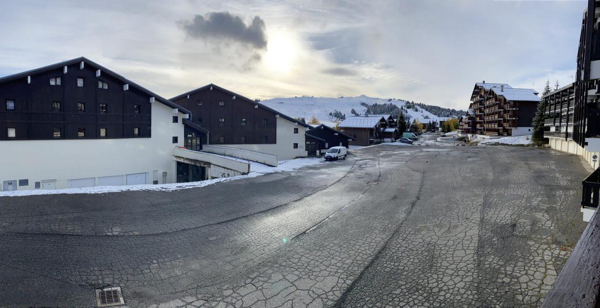 Location au ski Studio cabine 5 personnes (304) - Résidence le Village 3 - Les Saisies - Extérieur hiver