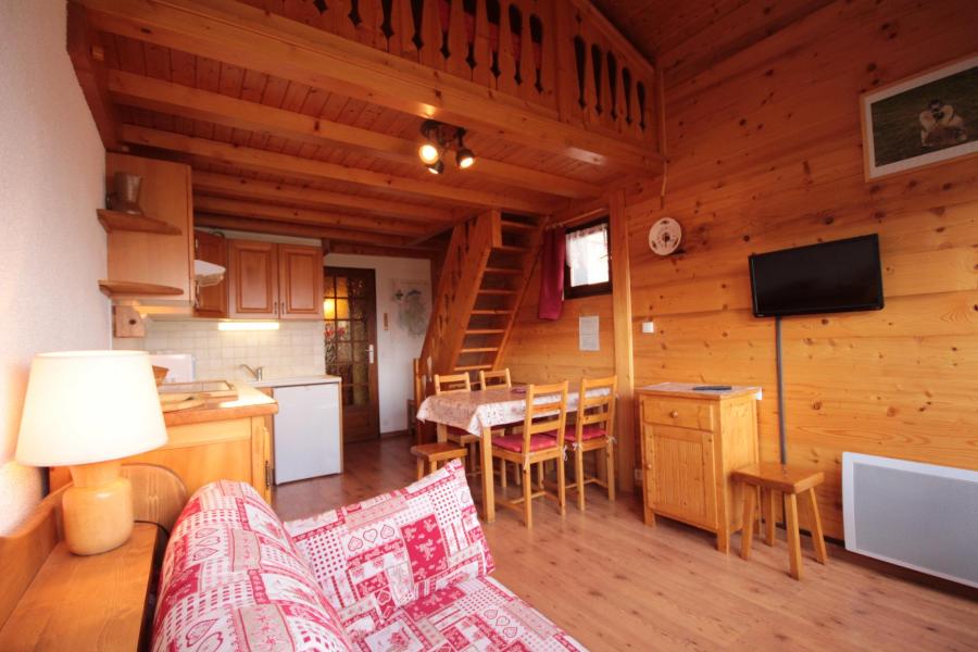 Soggiorno sugli sci Appartamento 1 stanze con mezzanino per 6 persone (425) - Résidence le Village 4 - Les Saisies - Angolo soggiorno