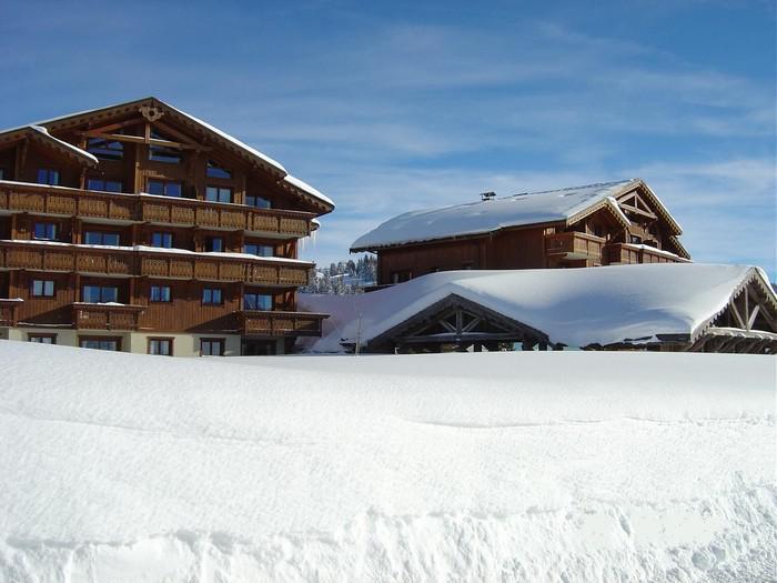 Vakantie in de bergen Résidence le Village des Lapons G - Les Saisies - Buiten winter