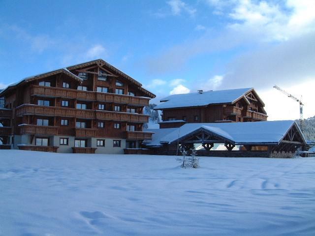Location au ski Résidence le Village des Lapons H - Les Saisies - Extérieur hiver