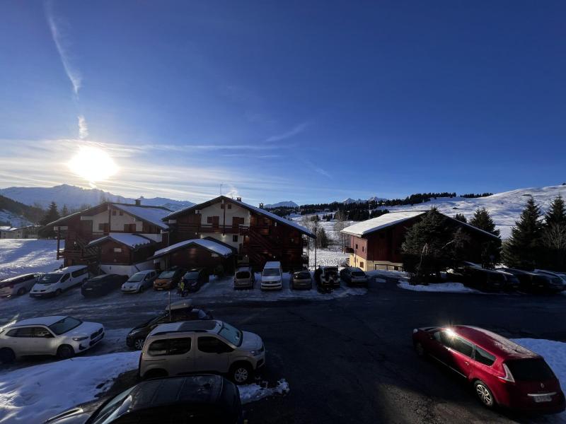 Skiverleih Studio Schlafnische 4 Personen (112) - Résidence Mont Blanc A - Les Saisies - Draußen im Winter