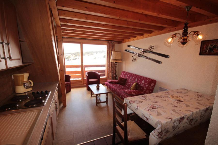 Alquiler al esquí Apartamento 3 piezas mezzanine para 8 personas (129) - Résidence Mont Blanc A - Les Saisies - Estancia