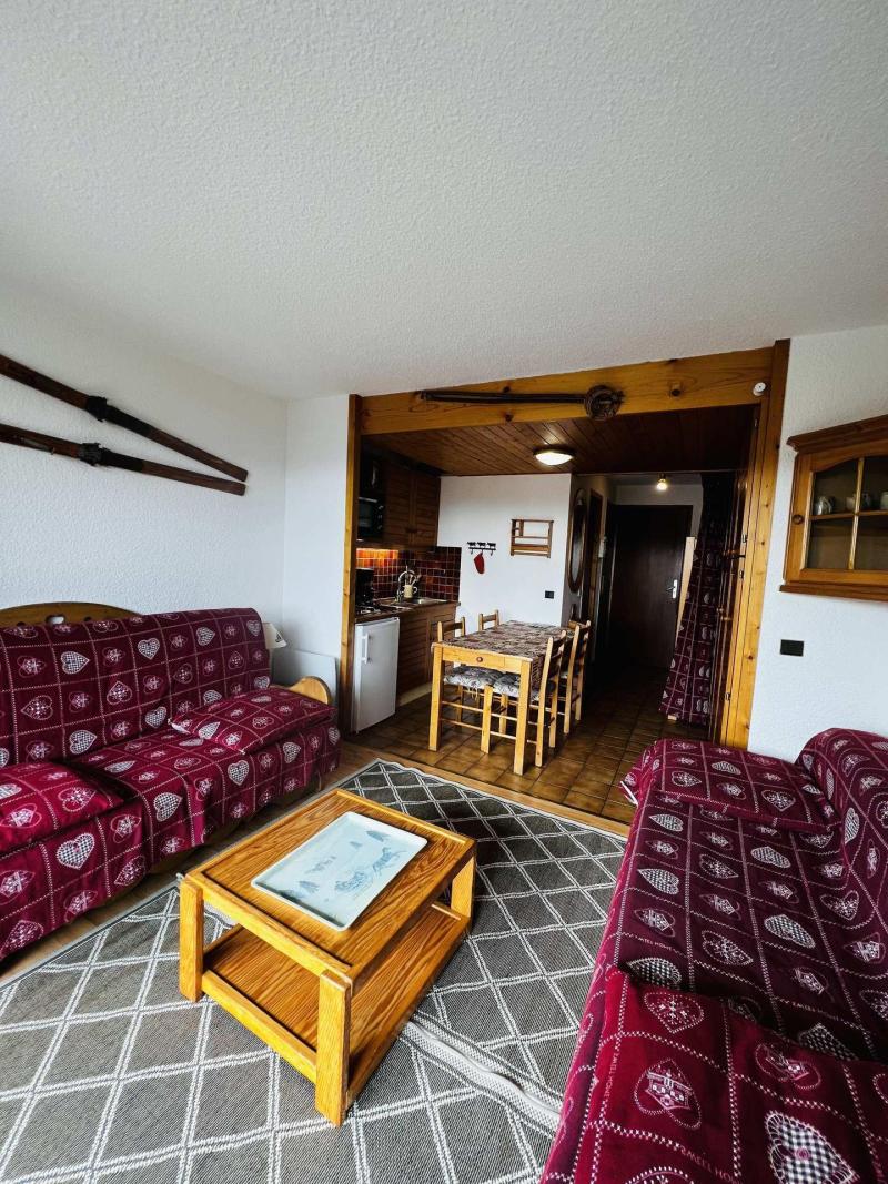 Ski verhuur Studio bergnis 5 personen (124) - Résidence Mont Blanc A - Les Saisies - Woonkamer