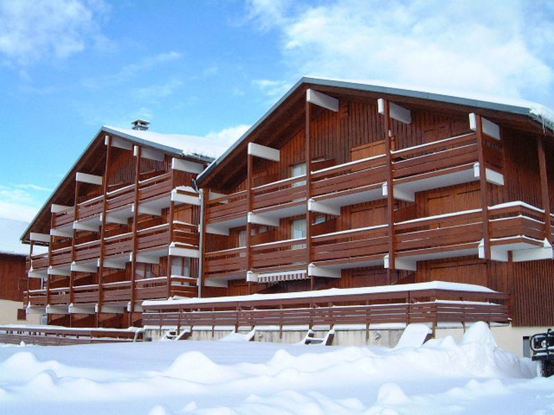 Vacances en montagne Résidence Mont Blanc D - Les Saisies - Extérieur hiver