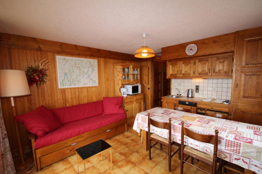 Ski verhuur Appartement 2 kamers bergnis 7 personen (004) - Résidence Roselend - Les Saisies - Woonkamer