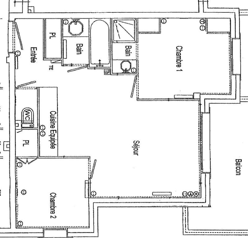 Skiverleih 3-Zimmer-Appartment für 6 Personen (03) - Résidence Village des Lapons G - Les Saisies - Plan