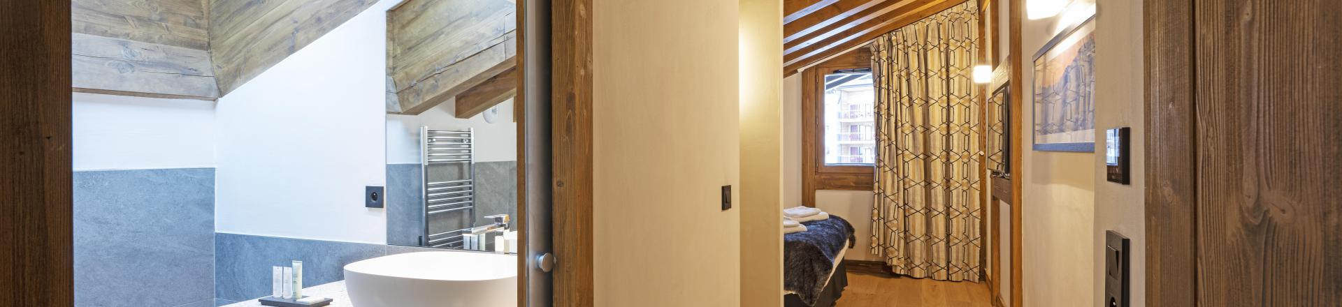 Rent in ski resort 5 room duplex apartment 10 people - Résidence Amaya - Les Saisies - Corridor
