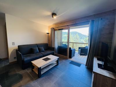 Ski verhuur Appartement 3 kamers 6 personen (C08) - AKASHA C - Les Saisies - Woonkamer