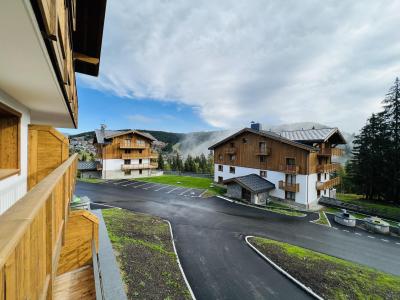 Ski verhuur Appartement 3 kamers 6 personen (D05) - AKASHA D - Les Saisies - Terras