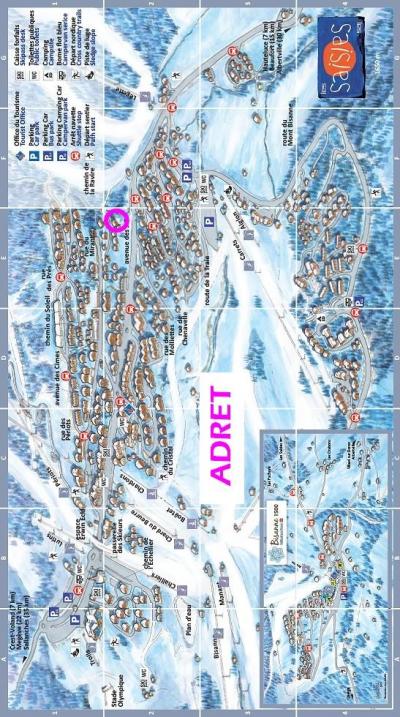 Аренда на лыжном курорте Chalet Adret - Les Saisies - план