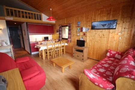 Rent in ski resort 2 room apartment 6 people (012) - Chalet Alpenrose - Les Saisies - Living room