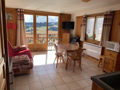 Ski verhuur Appartement 2 kamers 4 personen (005) - Chalet Beausite - Les Saisies - Woonkamer