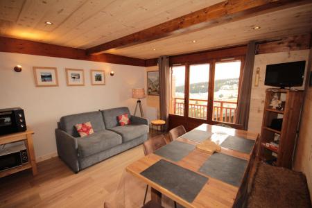 Ski verhuur Appartement 2 kamers 5 personen (10) - Chalet Chardoche - Les Saisies - Woonkamer