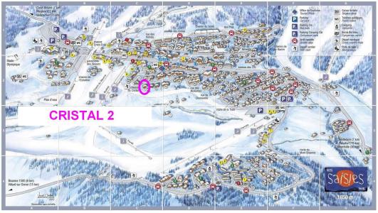 Ski verhuur Chalet Cristal 2 - Les Saisies - Kaart