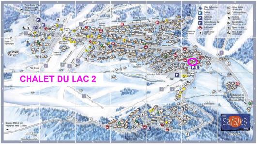 Ski verhuur Chalet du Lac 2 - Les Saisies - Kaart