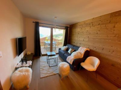 Skiverleih 4-Zimmer-Appartment für 8 Personen (A03) - Chalet Jorasse 2B - Les Saisies - Wohnzimmer
