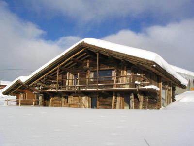 Vacances en montagne Chalet Jubier - Les Saisies - Extérieur hiver