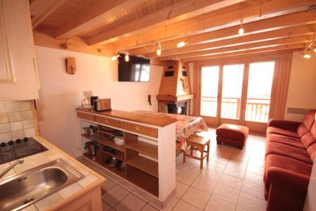 Wynajem na narty Apartament 4 pokojowy z antresolą 8 osób (010) - Chalet le Bois Joly - Les Saisies - Pokój gościnny