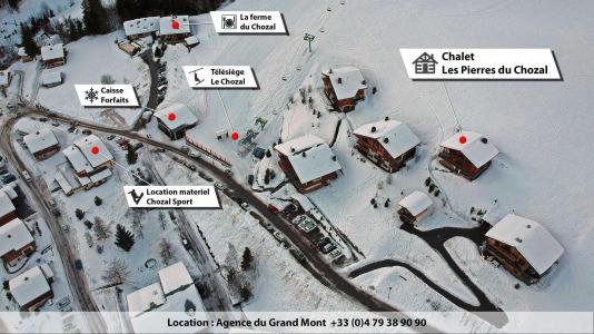 Rent in ski resort Chalet Pierres du Chozal - Les Saisies - Plan