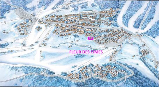 Ski verhuur FLEUR DES CIMES - Les Saisies - Kaart