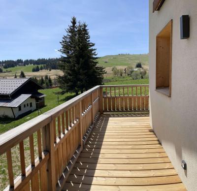 Wynajem na narty Apartament 3 pokojowy z antresolą 6 osób (002) - FLEUR DES CIMES - Les Saisies - Balkon