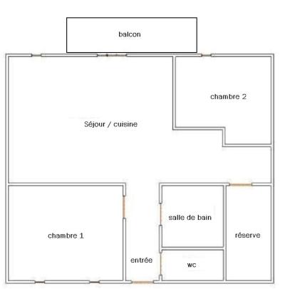 Ski verhuur Appartement 3 kamers 6 personen (LIFRAN) - LE LIFRANE - Les Saisies