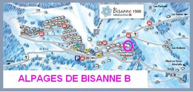Skiverleih Les Alpages de Bisanne B - Les Saisies - Plan