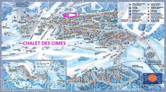 Аренда на лыжном курорте Les Chalets des Cimes - Les Saisies - план