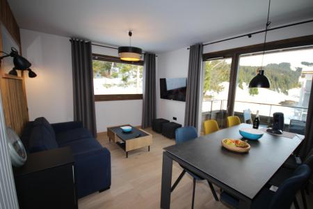 Ski verhuur Appartement 3 kamers 6 personen (F41) - Les Chalets des Cimes - Les Saisies - Woonkamer