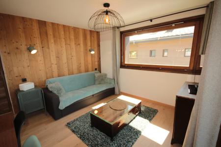 Ski verhuur Appartement 3 kamers 6 personen (G32) - Les Chalets des Cimes - Les Saisies - Woonkamer