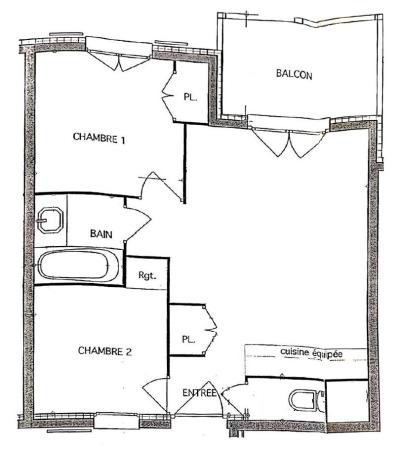 Skiverleih 3-Zimmer-Appartment für 4 Personen (102) - Les Fermes du Beaufortain E1 - Les Saisies