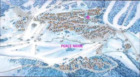Ski verhuur PERCE NEIGE - Les Saisies - Kaart