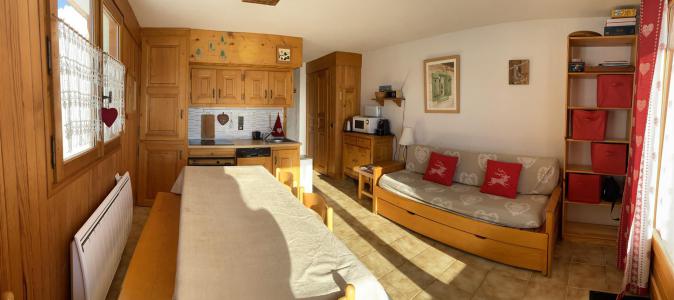 Rent in ski resort 2 room apartment 5 people (01) - Résidence Bellevue - Les Saisies - Sofa-bed