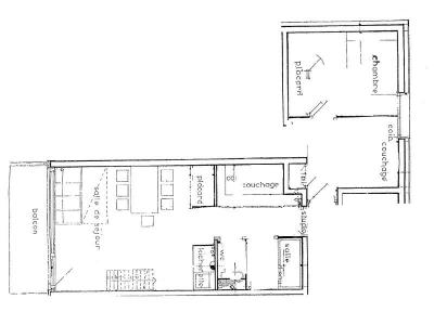 Skiverleih 3-Zimmer-Appartment für 6 Personen (13) - Résidence Cabri A - Les Saisies - Appartement