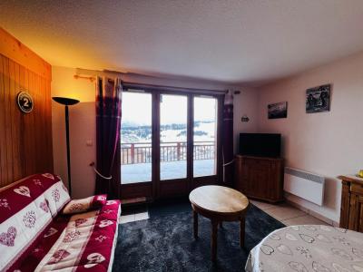 Rent in ski resort 2 room apartment cabin 6 people (EPIL03) - Résidence Epilobe - Les Saisies - Living room