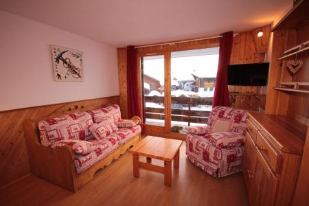 Ski verhuur Studio bergnis 4 personen (1101) - Résidence Grand Mont 1 - Les Saisies - Woonkamer