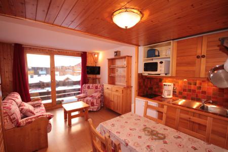 Ski verhuur Studio bergnis 4 personen (1101) - Résidence Grand Mont 1 - Les Saisies - Woonkamer