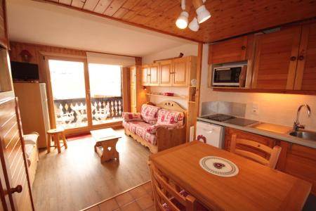 Ski verhuur Studio bergnis 4 personen (1114) - Résidence Grand Mont 1 - Les Saisies - Woonkamer