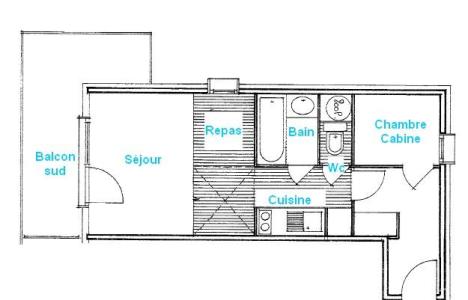 Ski verhuur Appartement 2 kamers 4 personen (2207) - Résidence Grand Mont 2 - Les Saisies - Appartementen