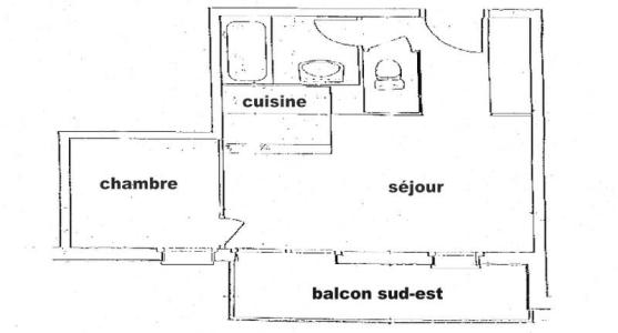 Skiverleih 2-Zimmer-Appartment für 4 Personen (33) - Résidence Isabella D - Les Saisies - Appartement