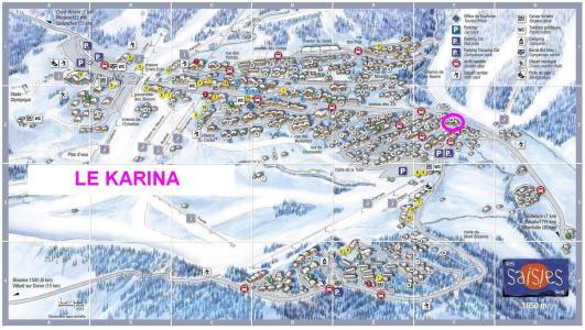 Ski verhuur Résidence Karina - Les Saisies - Kaart