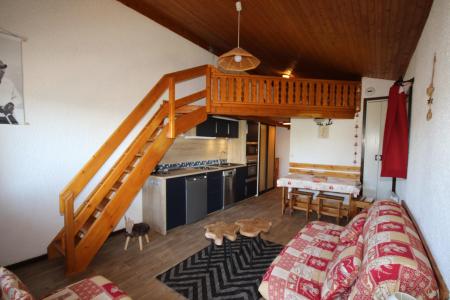 Ski verhuur Studio mezzanine 5 personen (12) - Résidence l'Isba - Les Saisies - Woonkamer